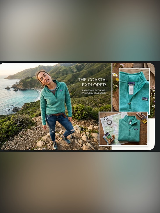 Patagonia Jackets & Blazers - Patagonia Women's Teal Green Quarter-Zip Utility Jacket